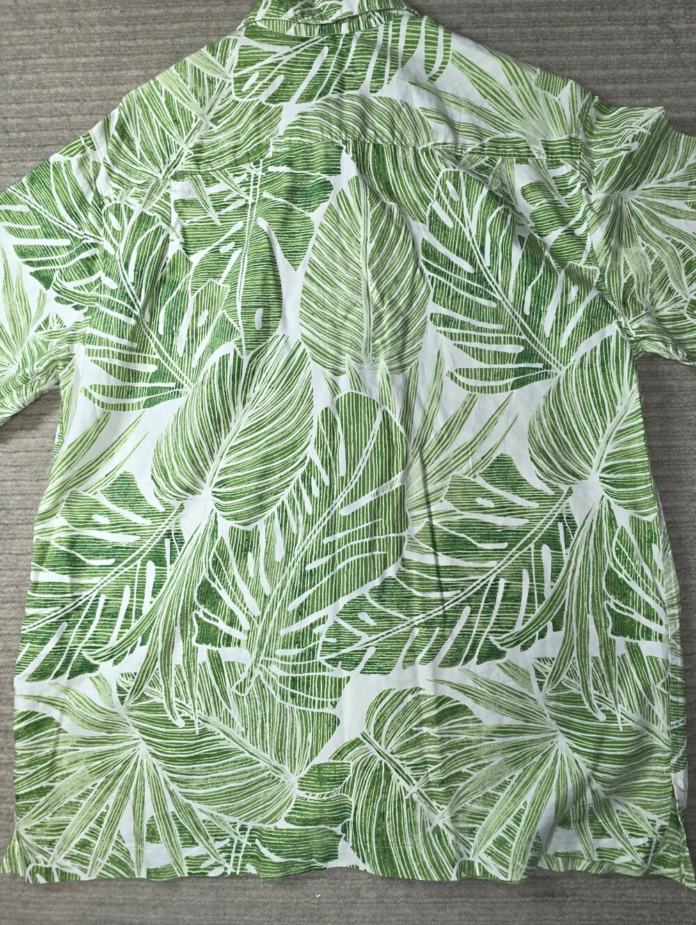 Caribbean Mens Palm Leaf Print Camp Shirt Size Medium Vacation Cruise Resort - Picture 7 of 8